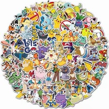 UK100 Cartoon Pokemon Stickers Bomb Graffiti Decal Pack Laptop Car Luggage Skate