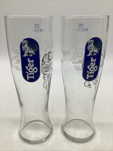 Tiger beer glasses - glasses, of