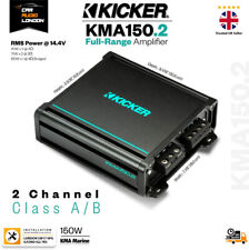 KICKER KMA150.2 Marine 150W 2-Channel Class A/B Amplifier Boat Audio Amp