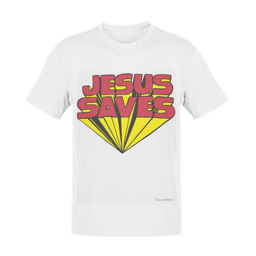 Jesus saves shirt worn - saves, t