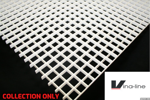 White plastic egg crate - white,
