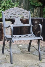 Solid cast iron bench - iron, garden