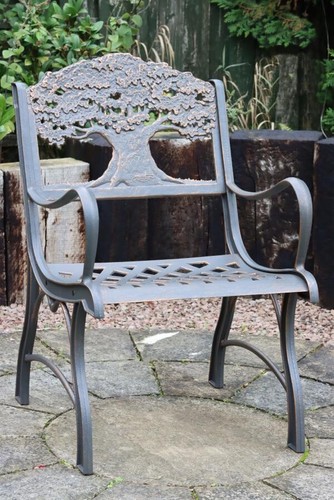 Solid cast iron bench garden - solid,
