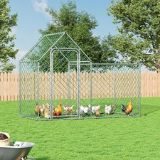 2m Chicken Run Cage Walk In Coop Poultry Hen Rabbit Ducks Chickens Poultry Farm