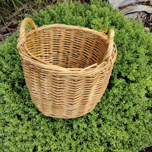 Vintage basket handles - basket, pot