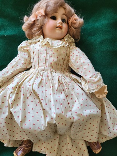 Antique doll with steamer - antique,