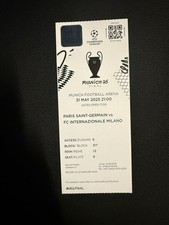 TICKET COPY REPRO UEFA FINAL