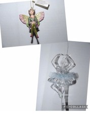 Ballerina Christmas Tree Ornament & A Gisela Graham Fairy Tree Ornament