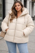 Zara puffer coat faux leather - coat,