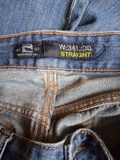 Burton Mens Jeans 34 Waist Inside Leg 30 Blue  Used.