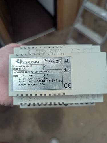Prs240farfisa power supply for - supply,