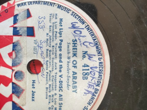 Disc records 78rpm - v-disc,