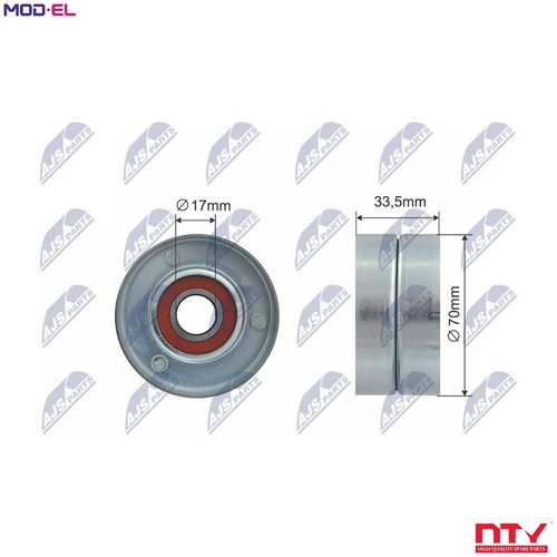 Tensioner pulley vribbed belt - pulley,