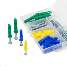 66pc wall plugs - wall, assorted