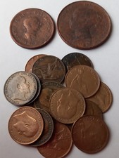 Great Britain Coins - Farthings,Half Penny & Penny