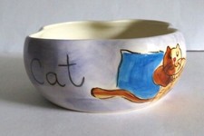 Beth For Whittard of Chelsea Hand Painted Fat Cat Bowl