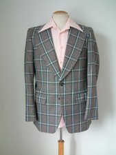 1970s JACKET..40"..HUGE LAPELS..CHECK..WIGAN CASINO..DISCO..SOUL..NEW OLD STOCK