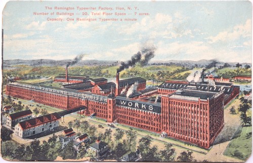 Remington typewriter factory - typewriter,