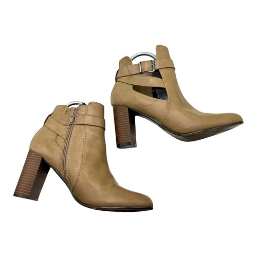 Faux leather ankle boots - tu,