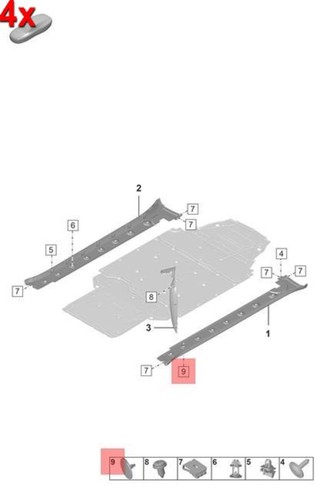 4pcs genuine porsche 911 - genuine,