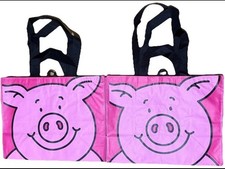 2 x M&S Percy Pig Shopping Bag