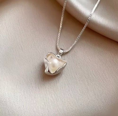 925 sterling silver pearl - silver,