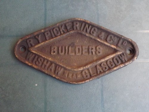 Original railway wagon plate - wagon,