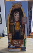 Disney Store Pixar Woody Interactive Talking Action Figure, Toy Story sheriff 