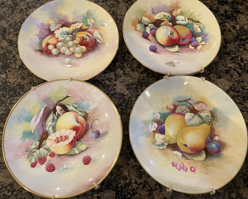 Minton wall plate fruit - x,