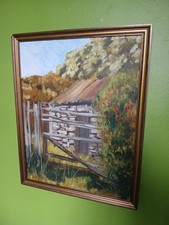 Irish stone shed house scene