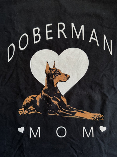 Doberman pinscher mom - doberman, large