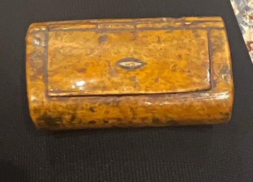 Antique wooden snuff - wooden,