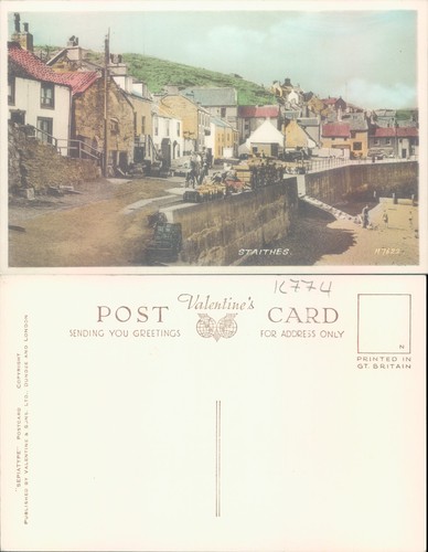 Staithes village street scene