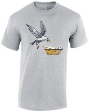 SEAGULL BANKSY MENS T SHIRT FUNNY GRAFFITI ART STREET ARTIST COOL URBAN TOP