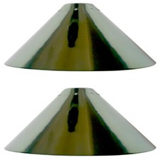 Litecraft Light Shade 35cm Easy Fit Coolie Lampshade In Green - 2 Pack Clearance