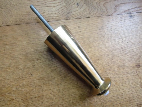 Brass retro table legs - brass,