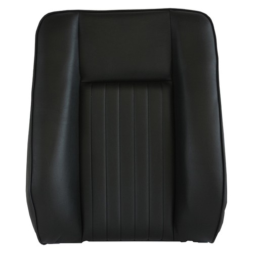 Deluxe black vinyl centre seat - black,