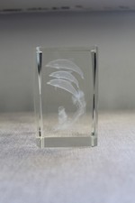 Glass 3 D Ornament, Dolphins