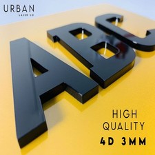 4D / 3D Number Plate Letters