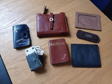 JOB LOT OF 7 VINTAGE LEATHER PURSE/SOUVENIERS/ ACCESSORIES