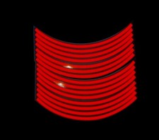 Reflective Red  motorbike car