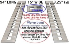 94" x 15" 10,000 LBS ALUMINUM