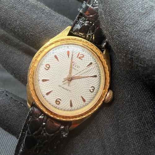 Gents manual wind elco gold - gents, ,gold