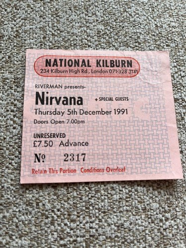 Nirvana ticket stub national - ticket,