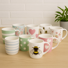 6x 350ml Stoneware Mugs Simply