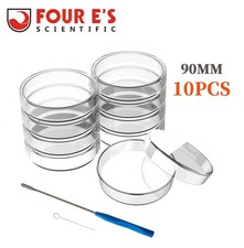 90mm 10x Glass Petri Dish Lab