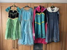 Disney Frozen Girls Fancy Dress x4 Bundle Role Play Dress Up 140cm Age 7-8 Years