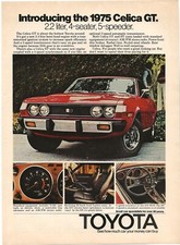 Vintage print toyota celica - vintage,