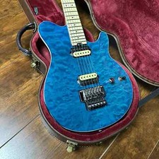 Olp blue quilted maple - quilted, top
