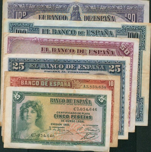 Spain great set diff notes - great, 6